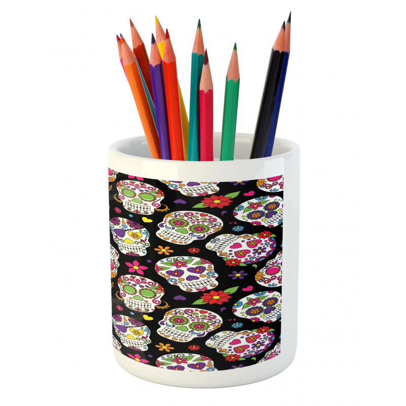 Mexico Themed Design Pencil Pen Holder