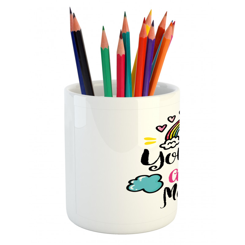 Rainbow Romance Pencil Pen Holder