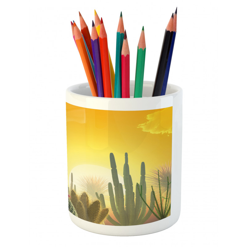 Sunset Desert Ecology Pencil Pen Holder