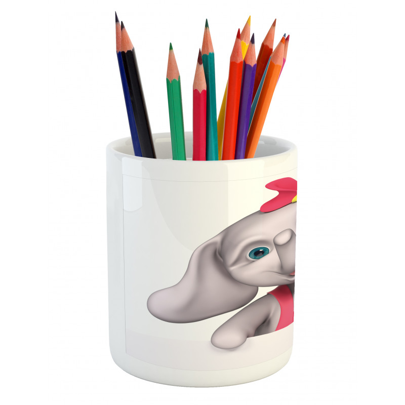 Smiling Girl Pencil Pen Holder