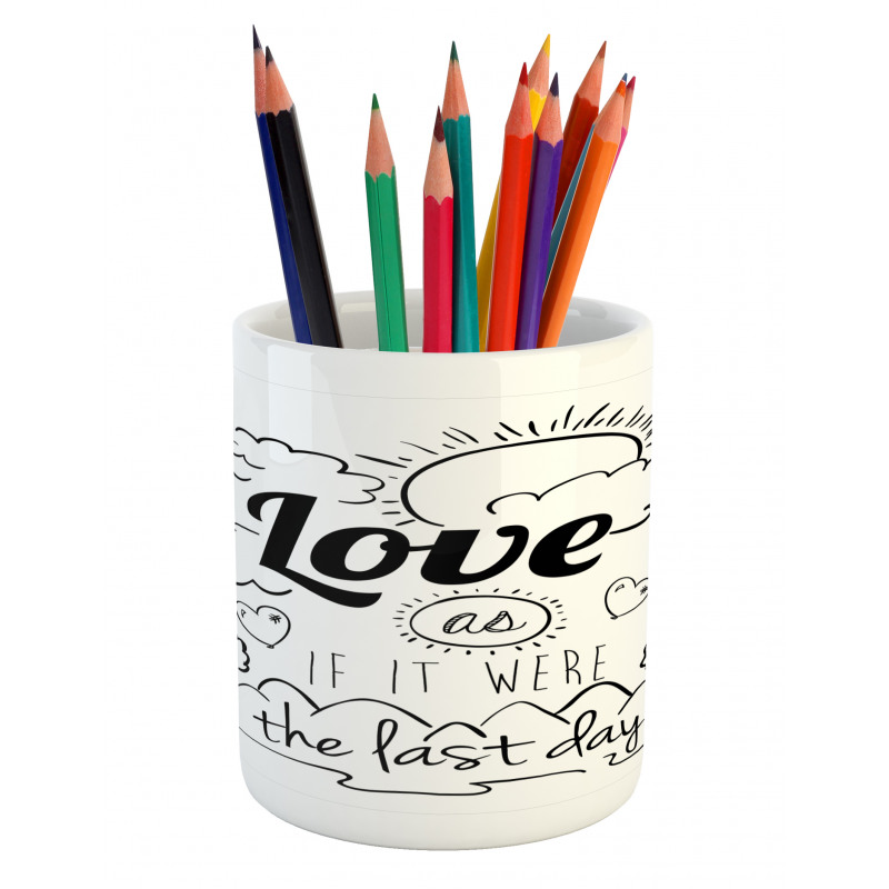 Optimist Message Pencil Pen Holder