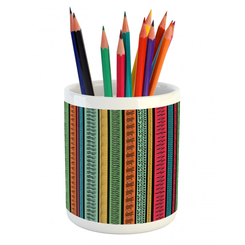 Native Borders Pencil Pen Holder