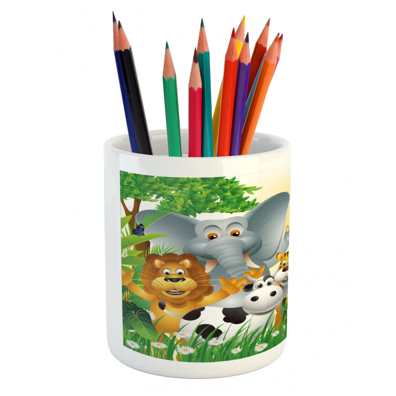 Animals Jungle Pencil Pen Holder