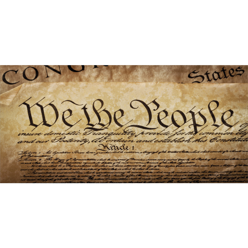 Constitution Text Pencil Pen Holder
