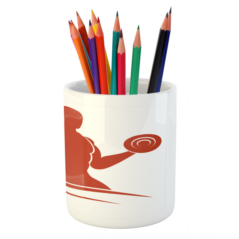 Muscled Man and Woman Pencil Pen Holder