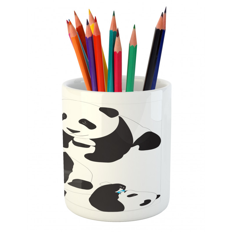 Baby Pandas Pencil Pen Holder