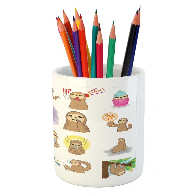 Manga Style Characters Pencil Pen Holder