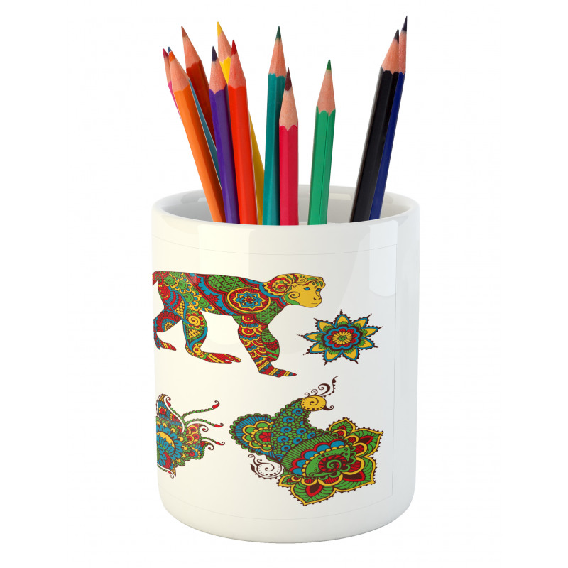 Mehndi Style Pencil Pen Holder