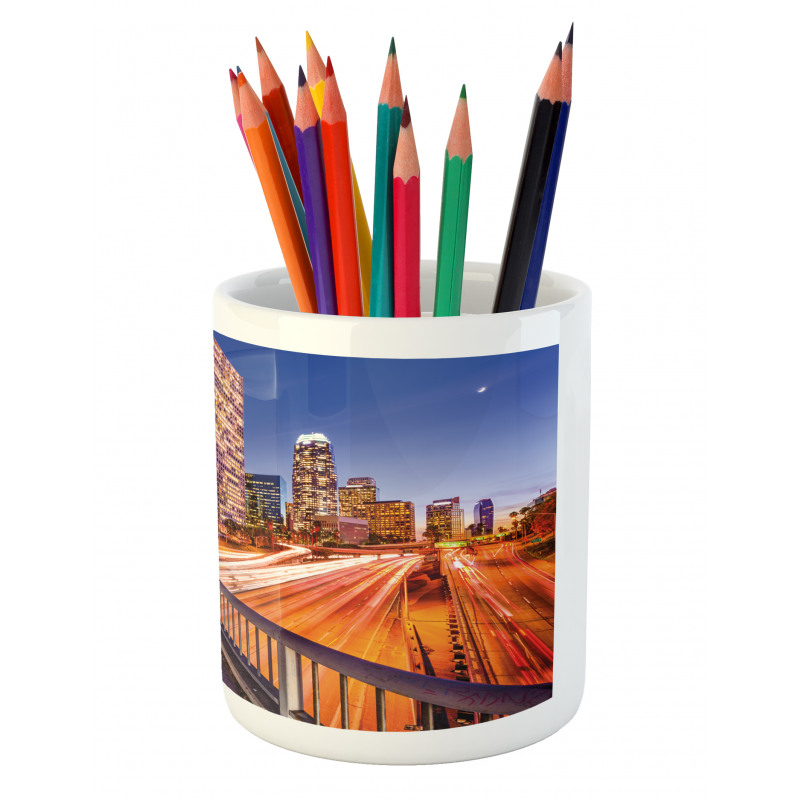 Los Angeles USA Downtown Pencil Pen Holder