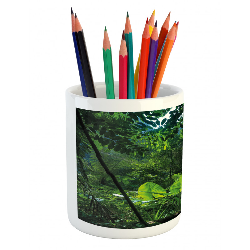 Green Untouched Nature Pencil Pen Holder