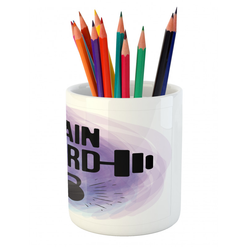 Watercolors Train Hard Pencil Pen Holder