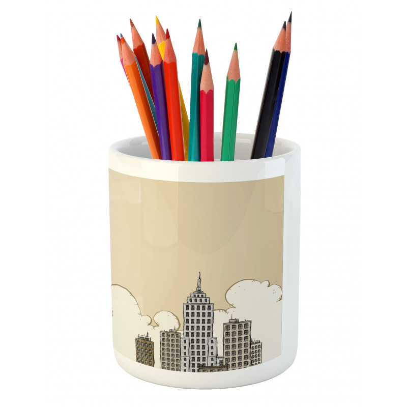 Cartoon Plane Pencil Pen Holder