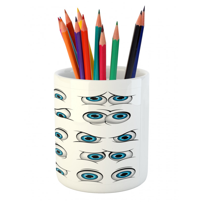 Cartoon Emoticons Funny Pencil Pen Holder