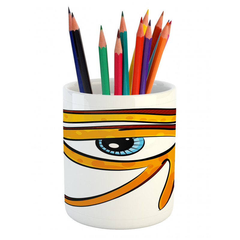 Eye Shape Egyptian Pencil Pen Holder