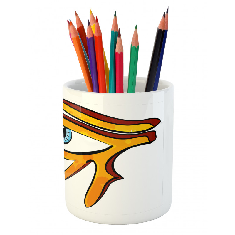 Eye Shape Egyptian Pencil Pen Holder