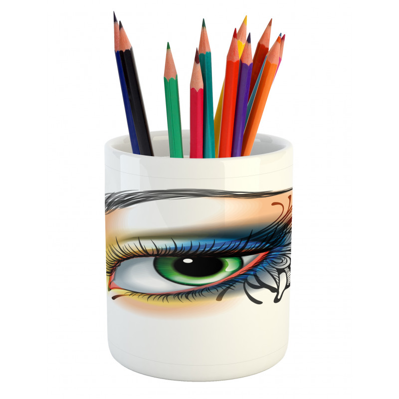 Fantasy Woman Make up Wing Pencil Pen Holder