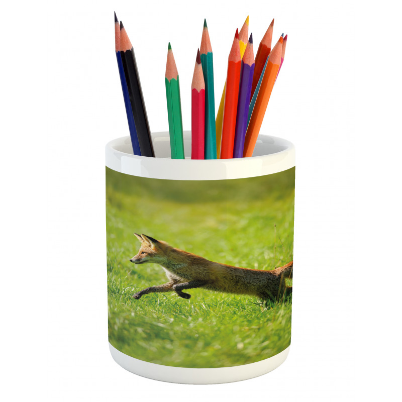 Jumping Animal Fresh Grass Pencil Pen Holder