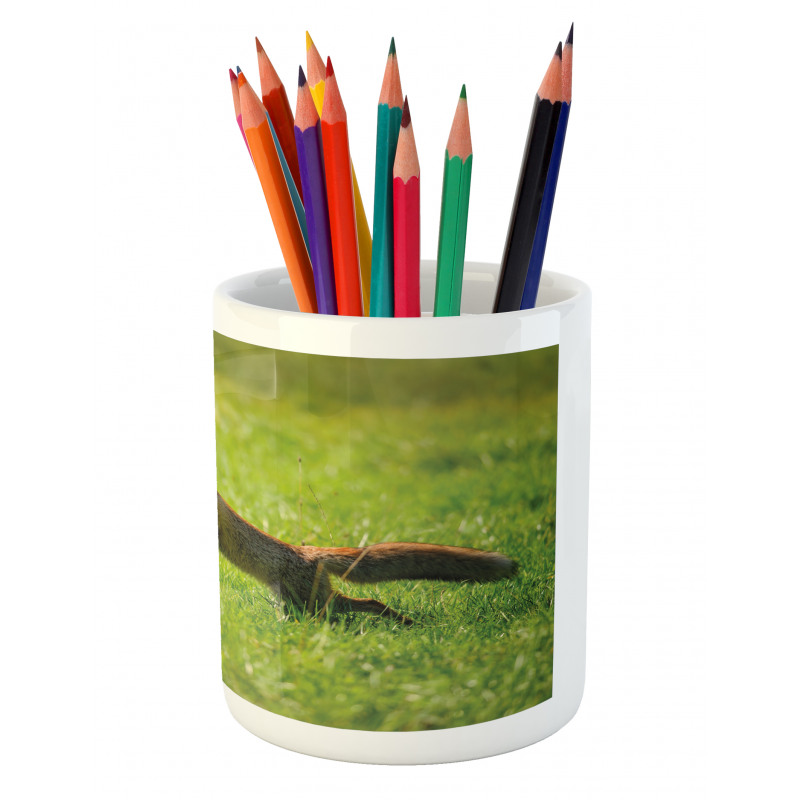 Jumping Animal Fresh Grass Pencil Pen Holder