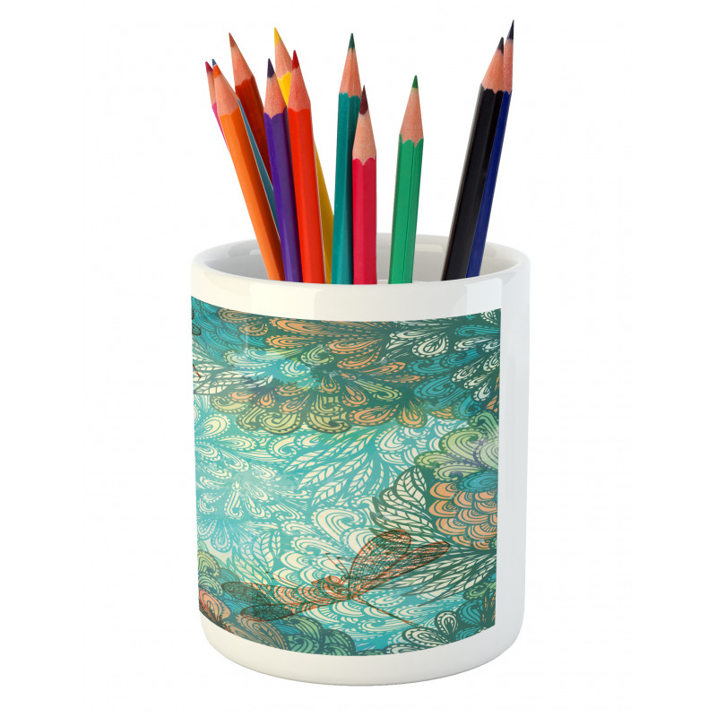 Fantasy Flowers Mix Pencil Pen Holder