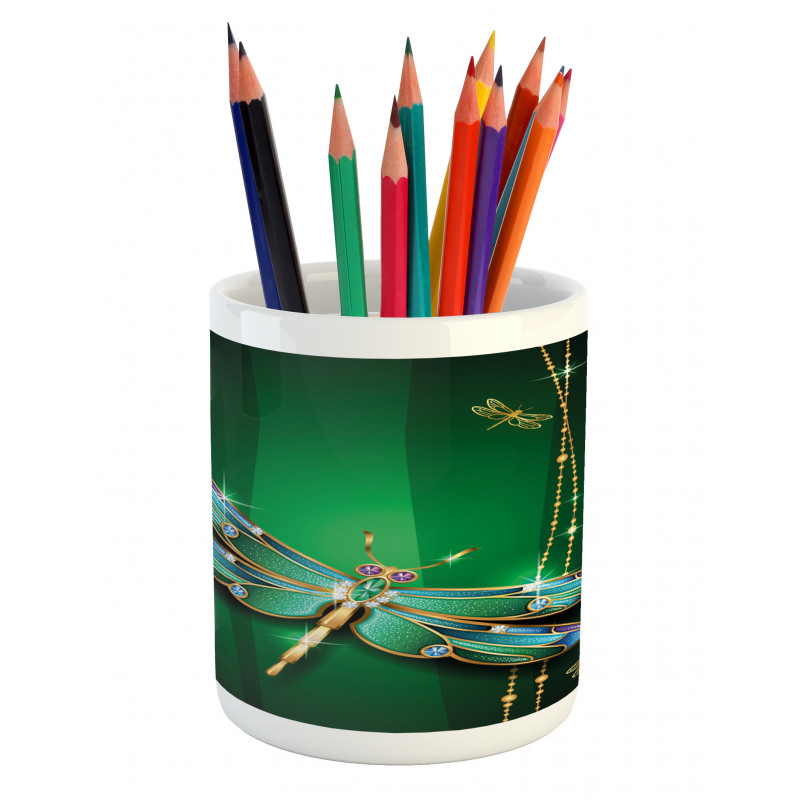 Vivid Gemstone Pencil Pen Holder