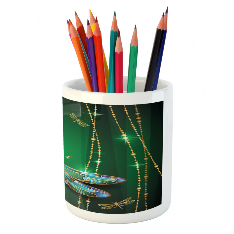 Vivid Gemstone Pencil Pen Holder