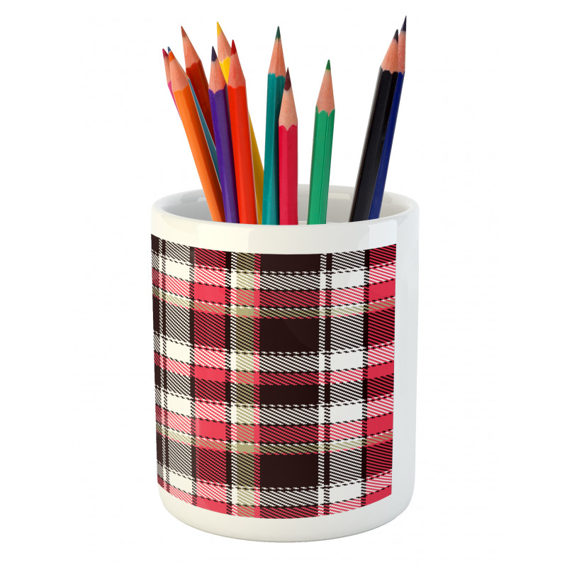 Striped Old Fashioned Pencil Pen Holder