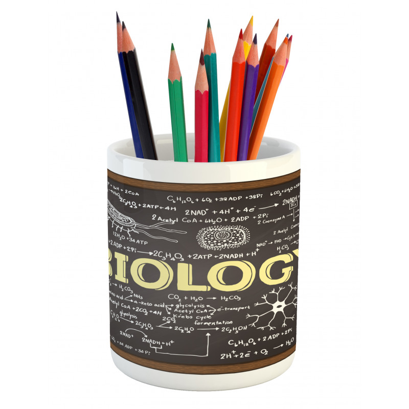 Biology Pencil Pen Holder