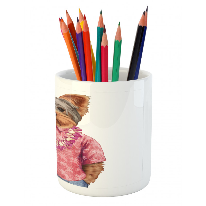 Dog in Humanoid Form Pencil Pen Holder