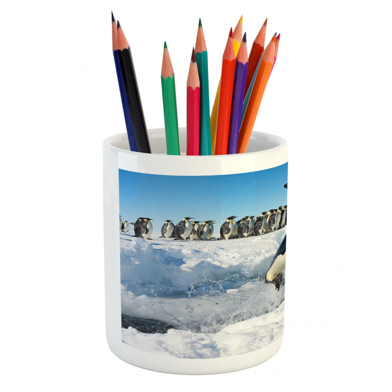 Detailed Arctic Photo Pencil Pen Holder