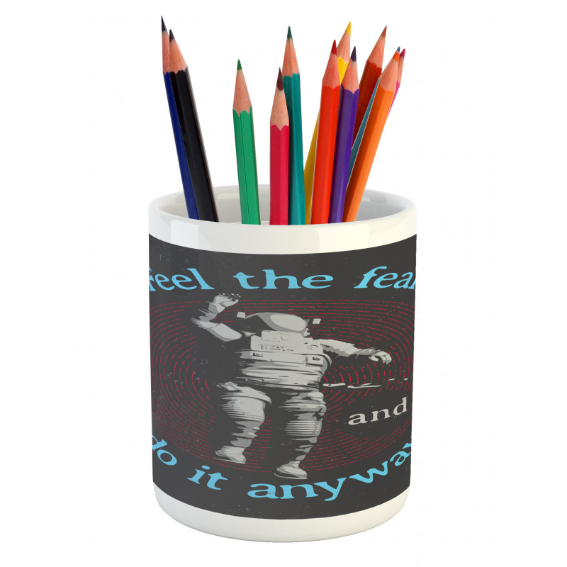 Dangerous Astronaut Pencil Pen Holder