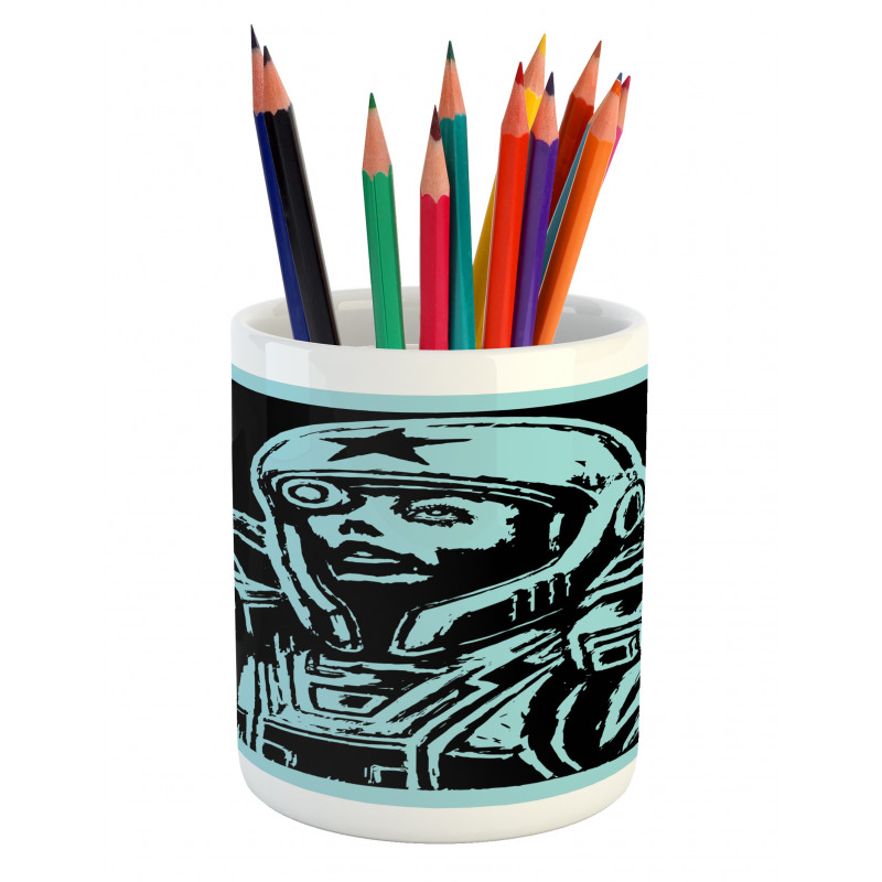 Female Astronaut Pencil Pen Holder