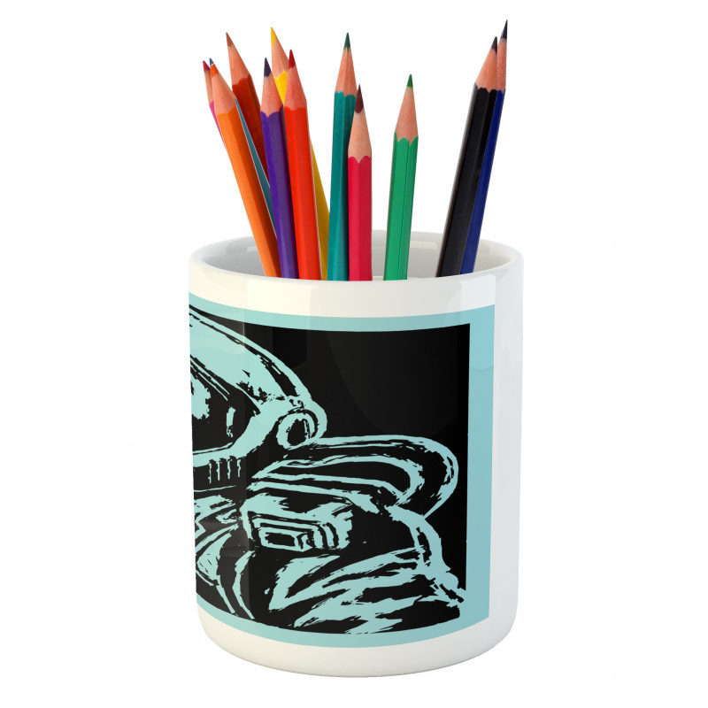 Female Astronaut Pencil Pen Holder