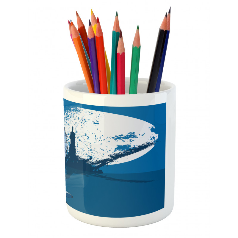 Walking on the Moon Pencil Pen Holder