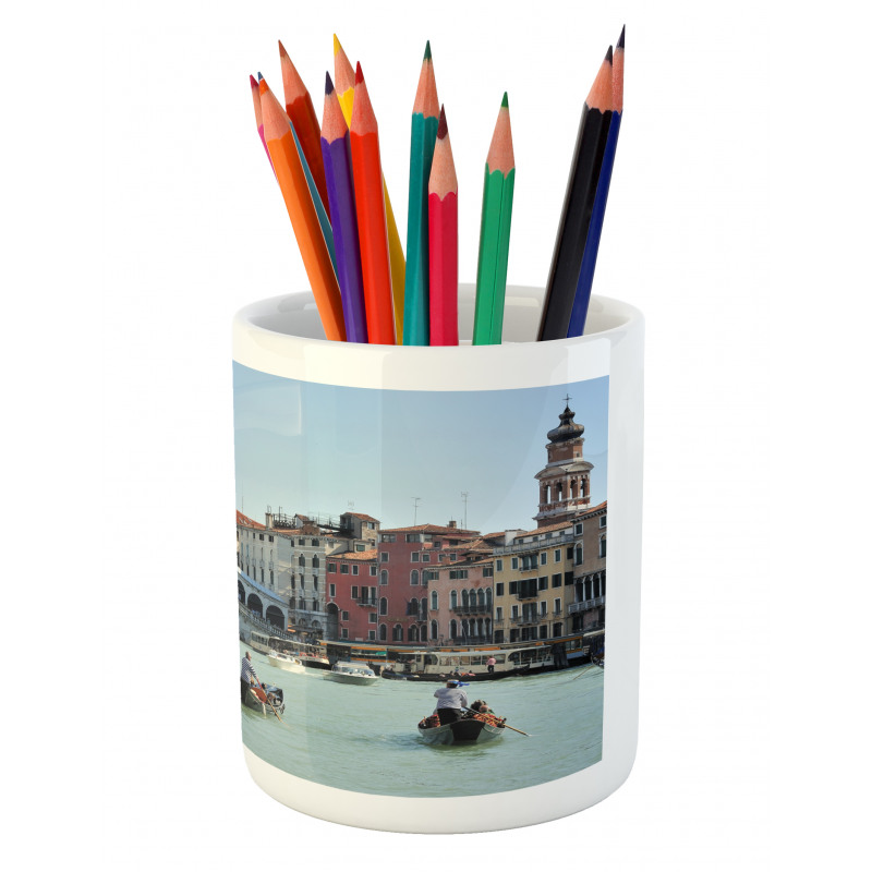 Venice Gondola Canal Photo Pencil Pen Holder