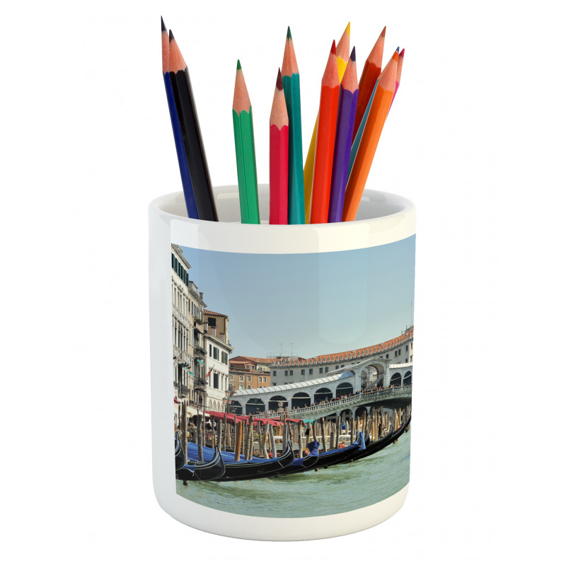 Venice Gondola Canal Photo Pencil Pen Holder