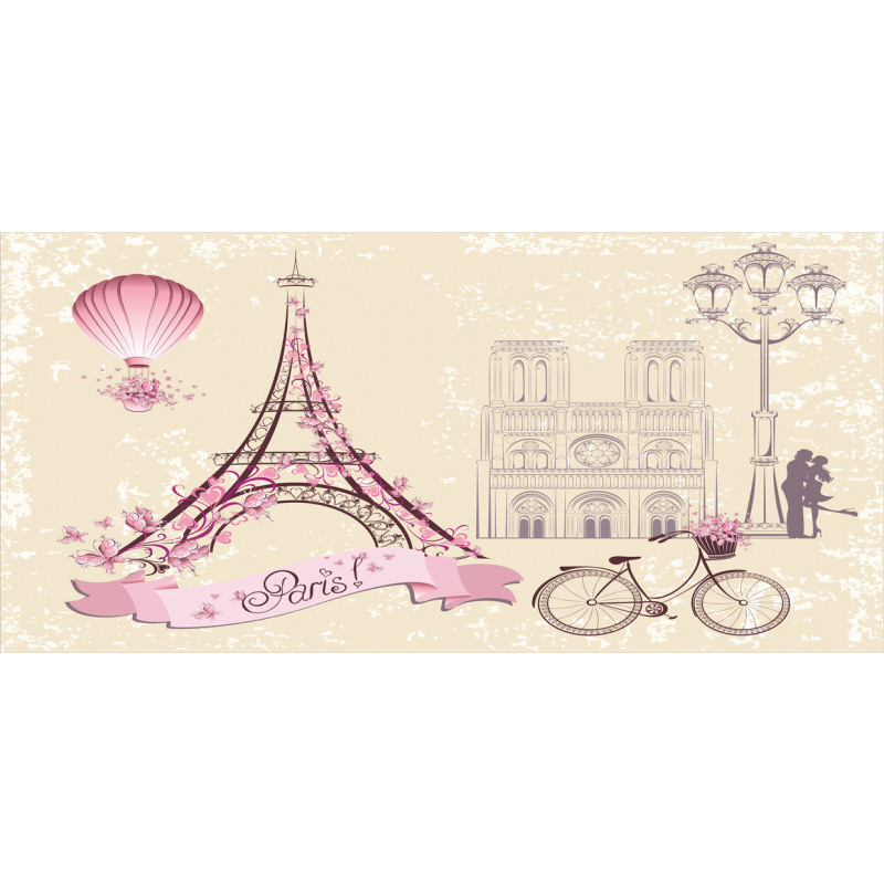 Floral Paris Eiffel Pencil Pen Holder