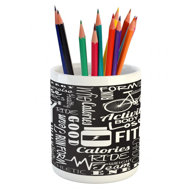 Active Life Words Pencil Pen Holder