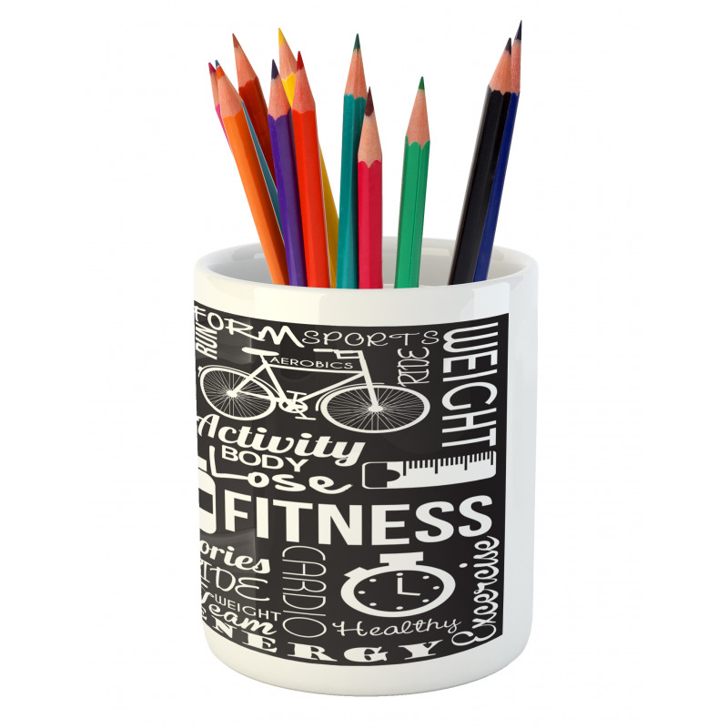 Active Life Words Pencil Pen Holder