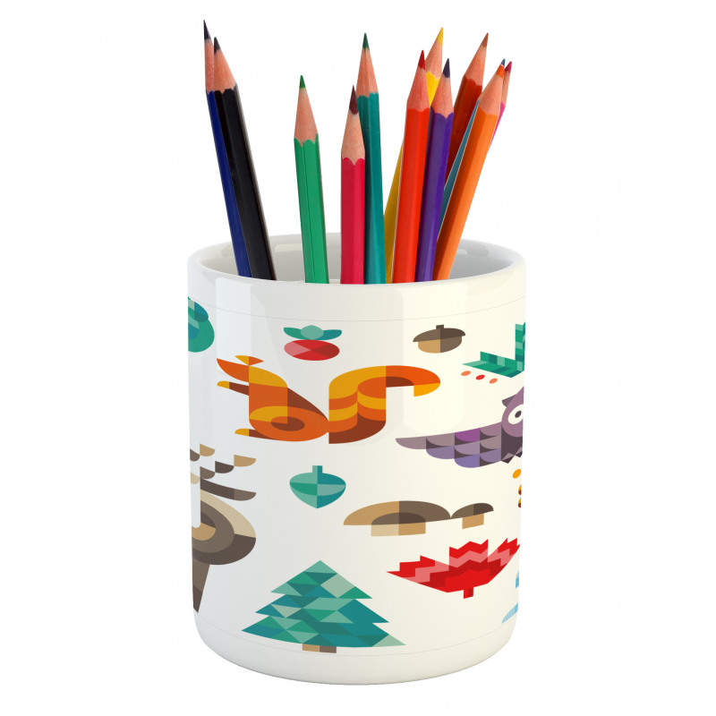 Cheerful Pop Art Design Pencil Pen Holder