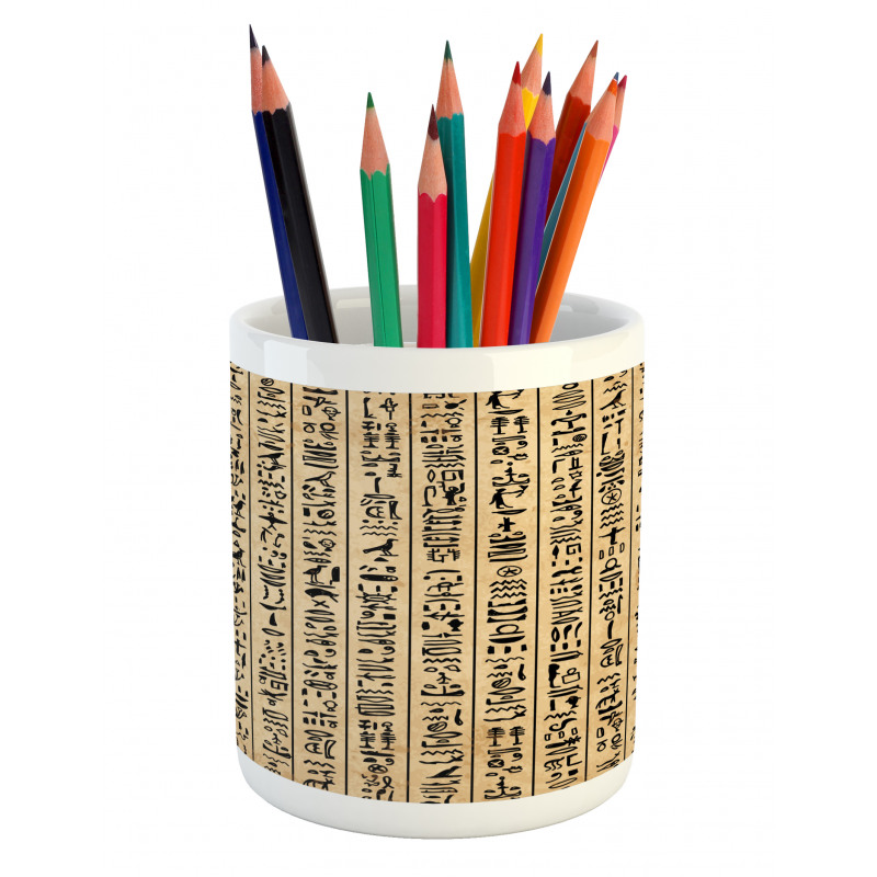 Ancinet Hieroglyphs Pencil Pen Holder