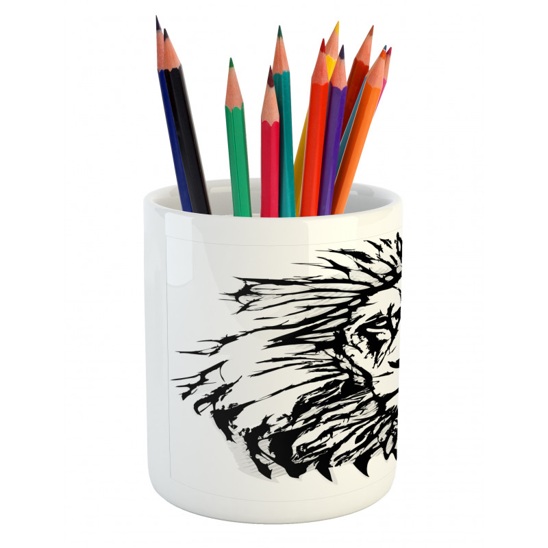 Savannah Wildlife Pattern Pencil Pen Holder