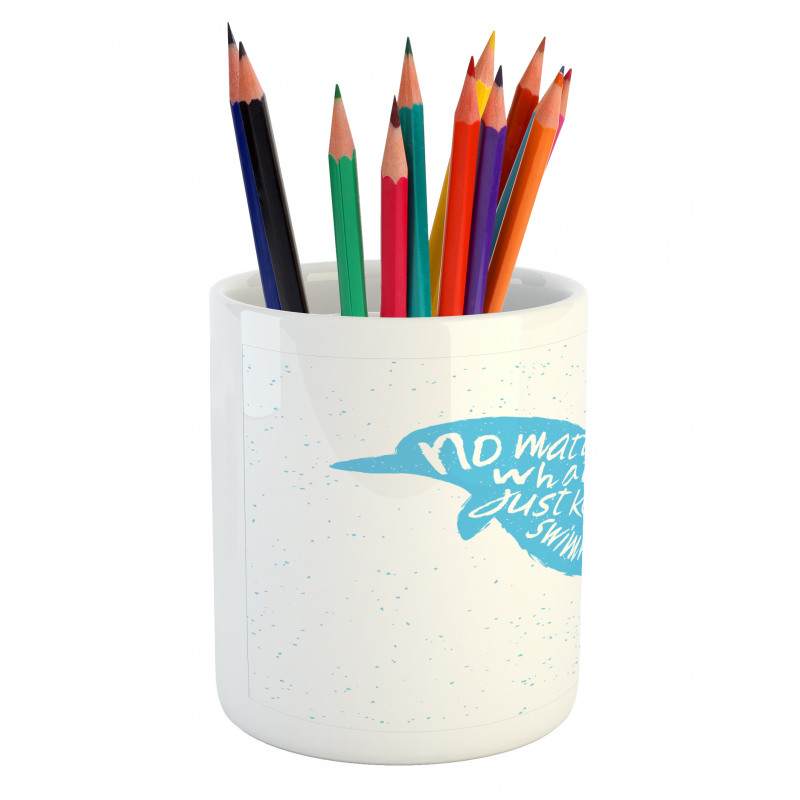 Hand Drawn Sea Mammal Pencil Pen Holder