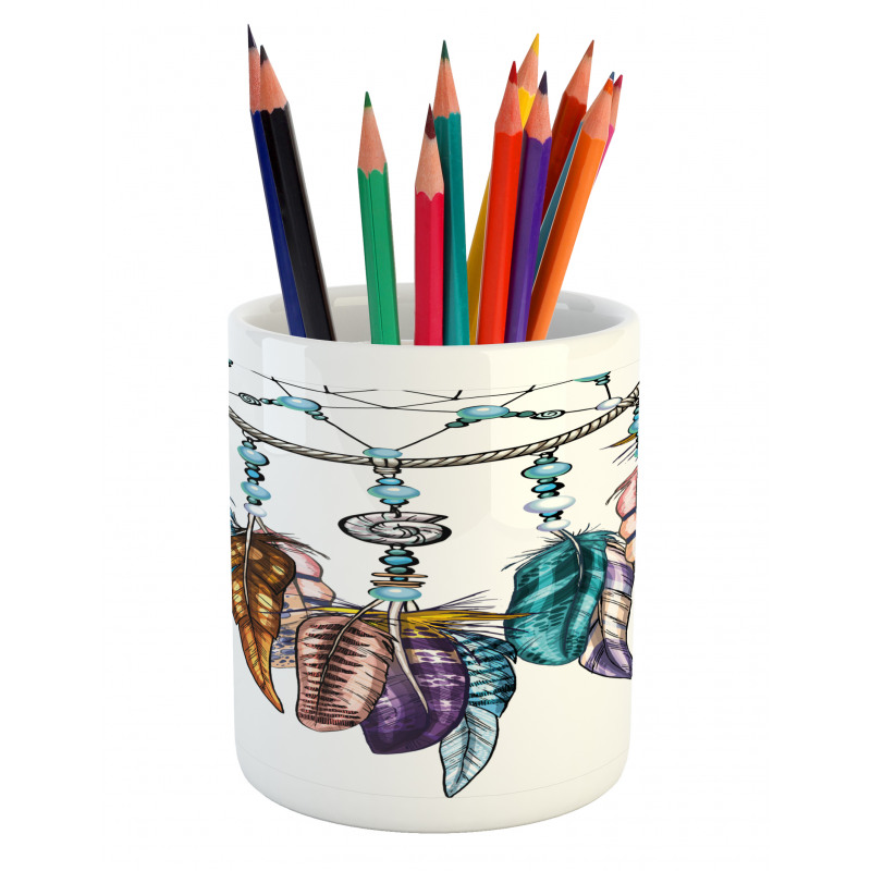 Ornate Dreamcatcher Pencil Pen Holder