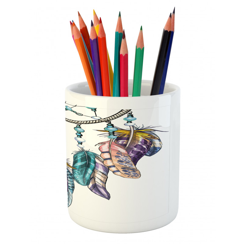 Ornate Dreamcatcher Pencil Pen Holder