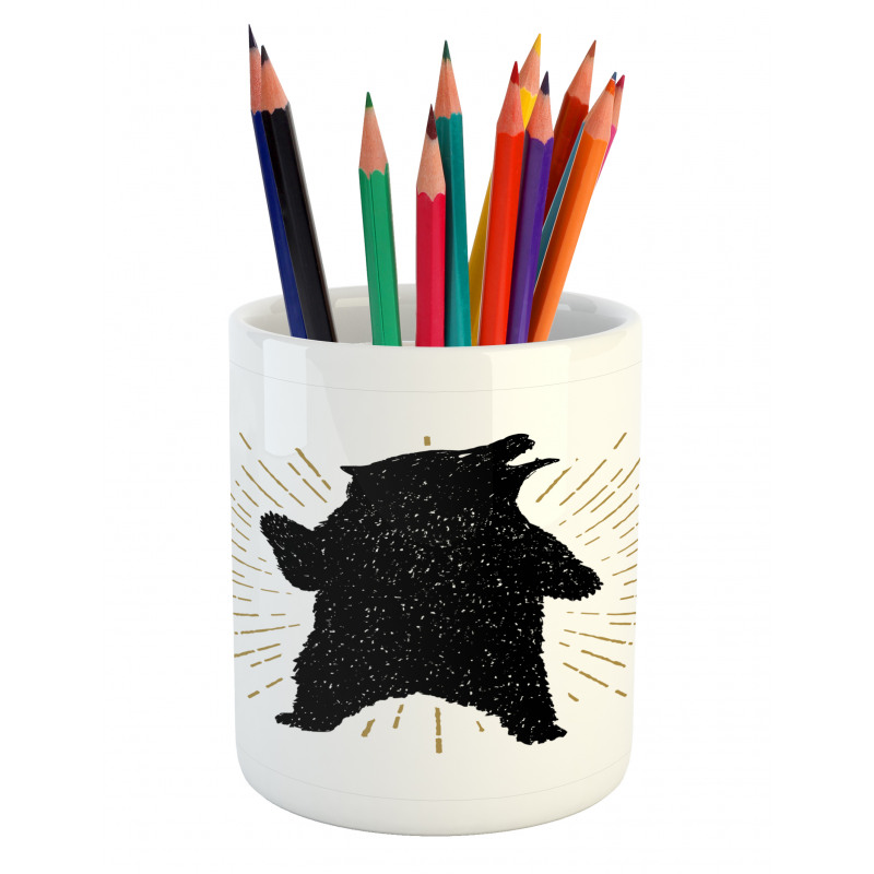 Sketch Art Tribal Pencil Pen Holder