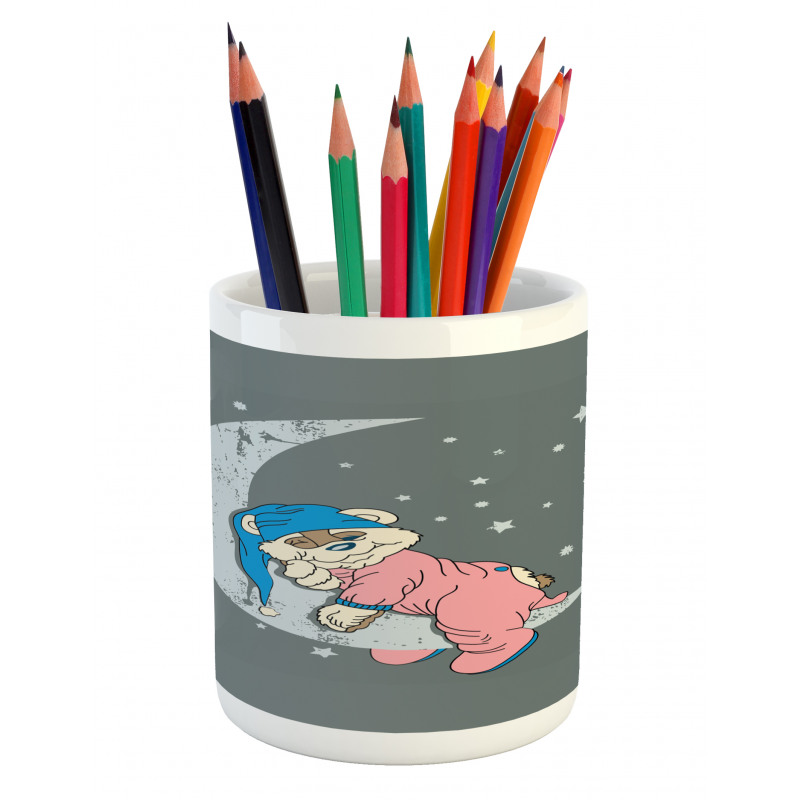 Baby Sleeping on the Moon Pencil Pen Holder