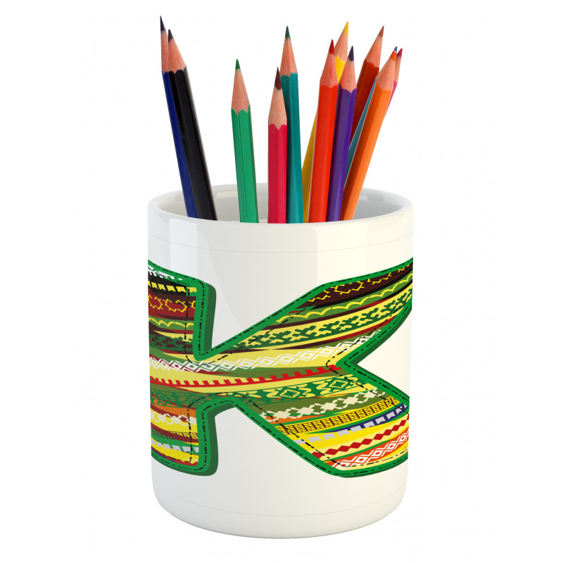 K Green Childish Fun Pencil Pen Holder