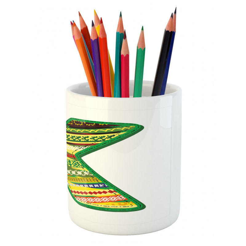 K Green Childish Fun Pencil Pen Holder