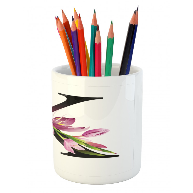 Blooming Kaffir Lily K Pencil Pen Holder