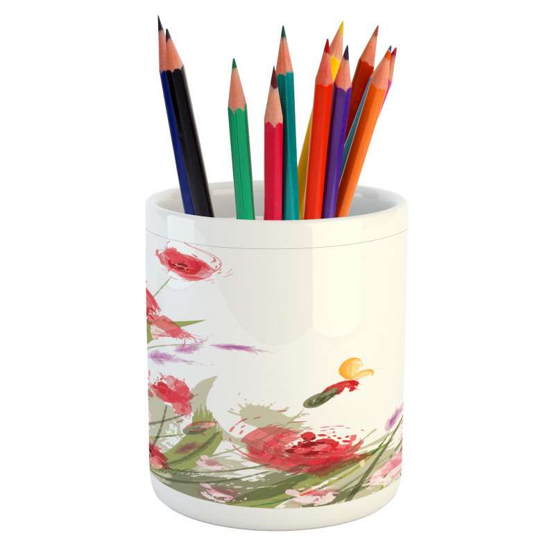 Floral Botany Pencil Pen Holder